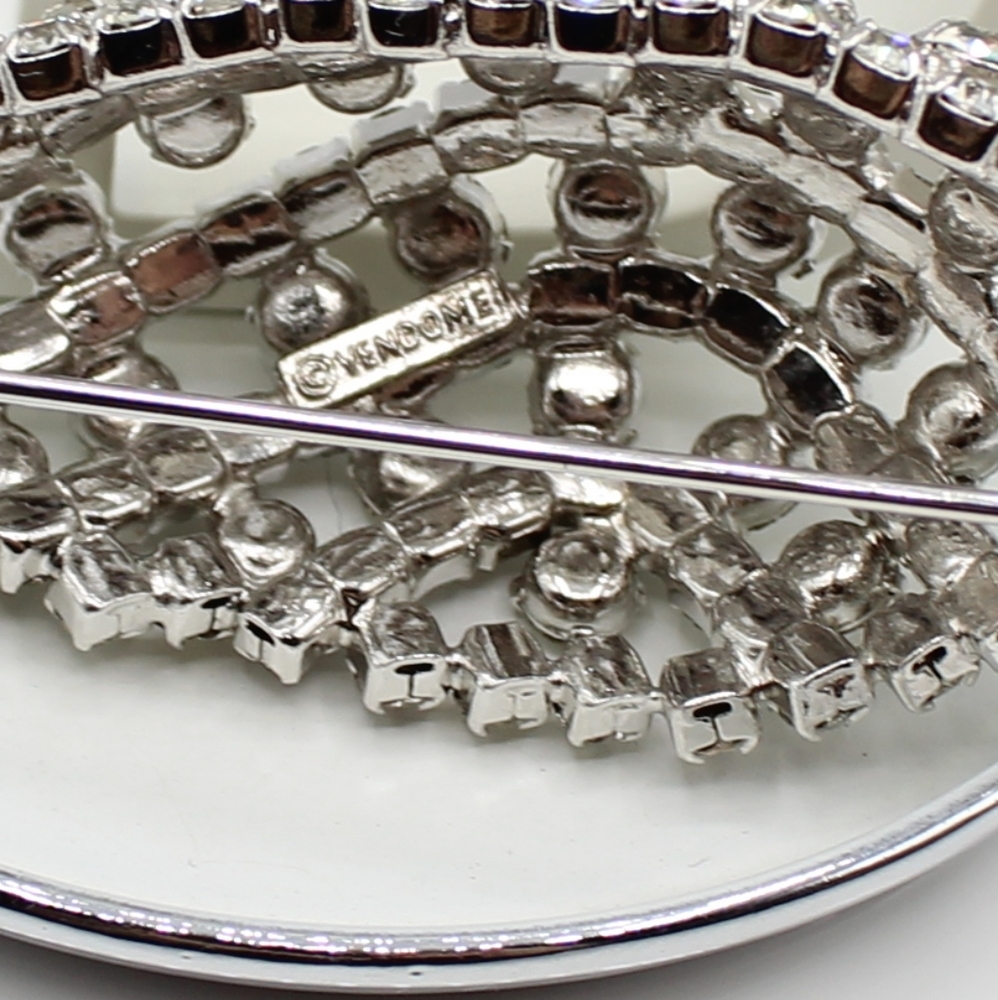 Vintage Vendome rhinestone brooch - Picture 4 of 6